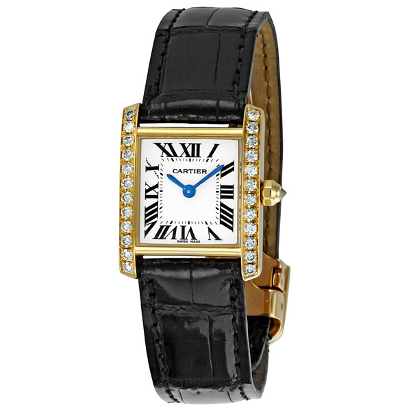 Cartier Tank WE100131 Swiss Imitation Chronograph Watch - Elegant Rose Gold Case