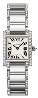 Cartier Tank WE1002SF 18K White Gold Automatic Luxury Chronograph Watch