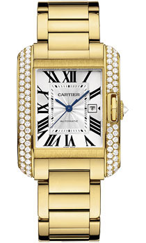Cartier Tank WT100006 18K Gold Classic Diver Watch - Deep Blue Face