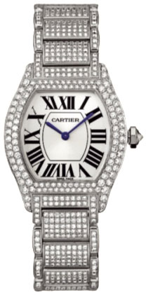 Cartier Tortue WA5049MC Imitation Gold & Diamond Ladies Watch