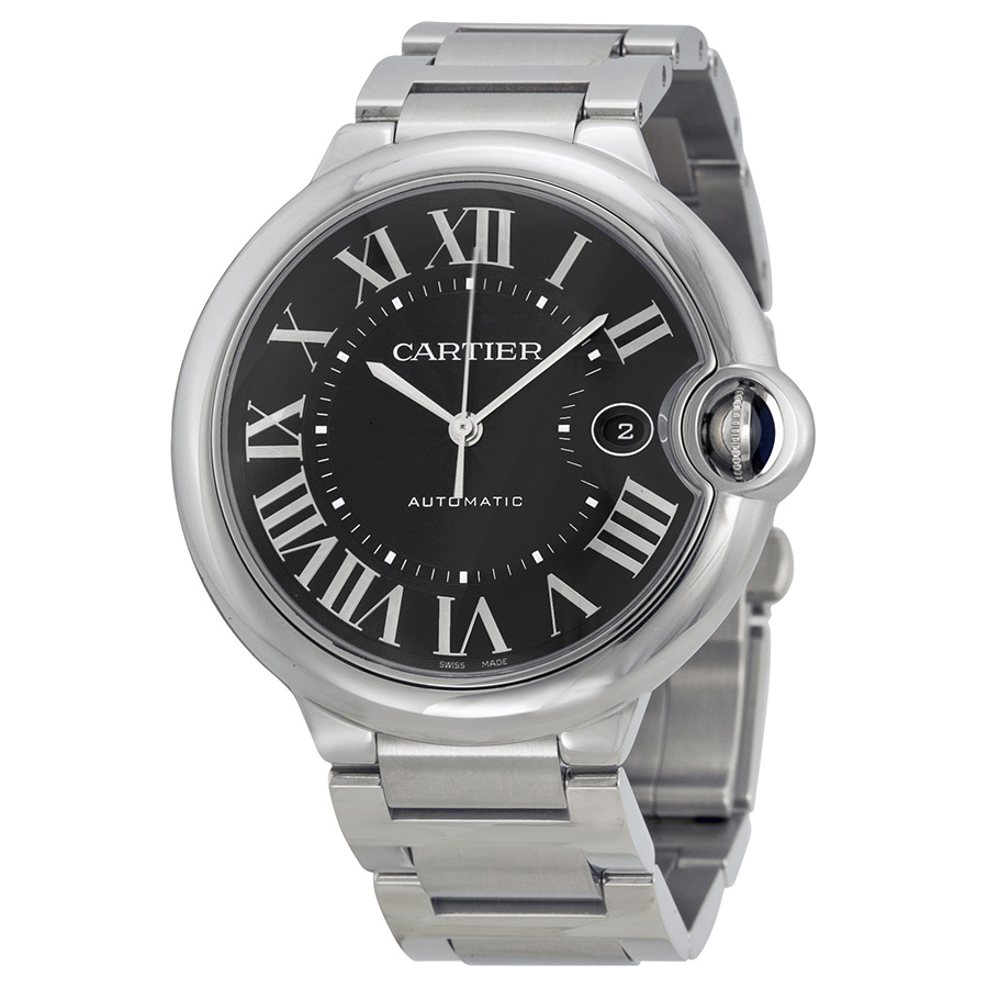 Cartier W6920042 Stainless Steel Replica: Swiss Automatic 42mm Jet Black Face Watch
