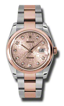 Rolex Datejust 41mm Classic Charm Gold & Diamond Bezel Automatic Watch