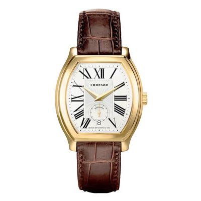 Chopard 162267-0001 Yellow Gold Automatic Watch with Jet Black Face and Swiss Movement