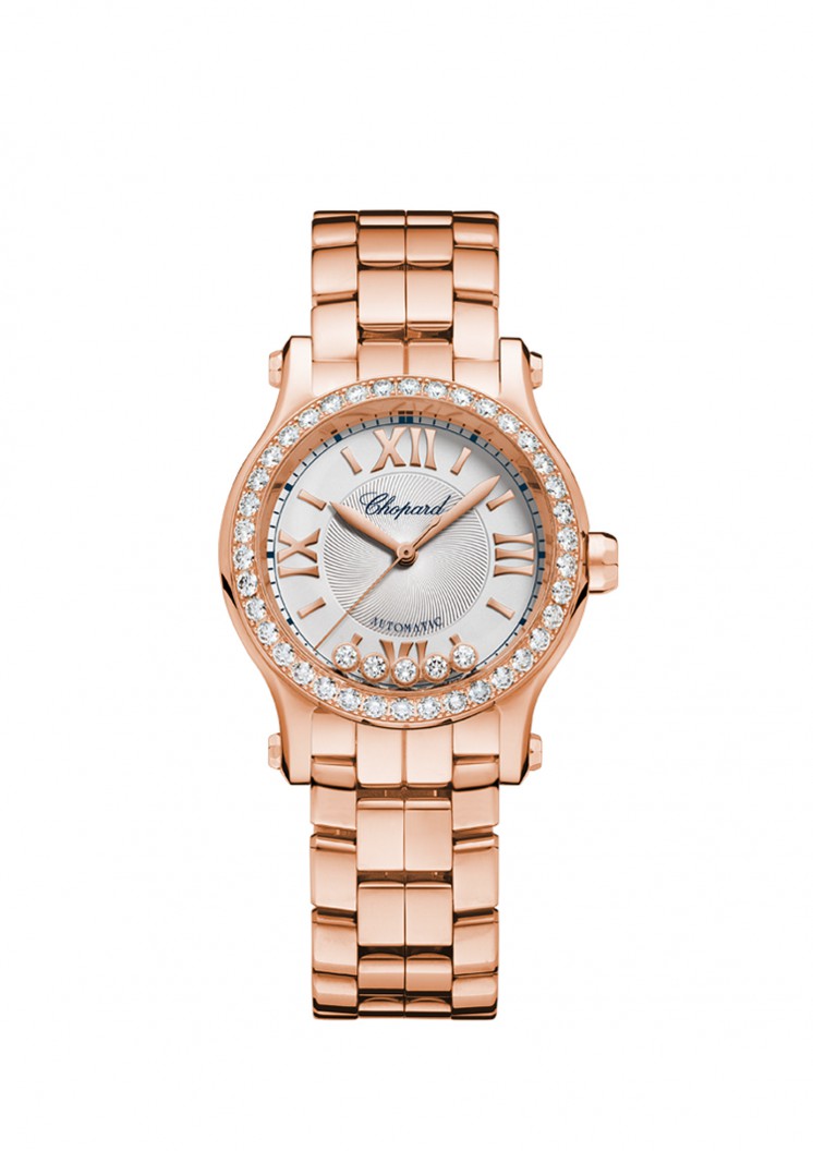 Chopard 274893-5004 Rose Gold Automatic Lady's Watch - Luminous Dial, 36mm Case