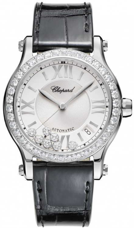 Chopard Clone 278559-3003 Swiss Engineered Chronograph Diamond Bezel Watch