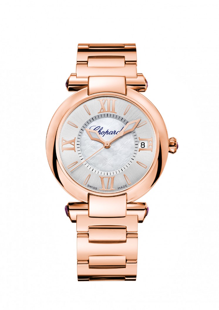 Chopard Clone 384822/5003 Automatic 42mm Rose Gold Steel Bezel Jet Black Face Water Resistant Watch