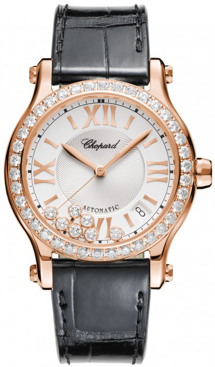 Chopard CP274808-5003 Rose Gold Automatic 18K Timepiece with Jet Black Dial