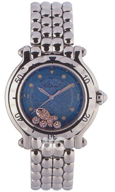 Chopard Happy Beach Blue Dial Automatic 27mm Beachcomber Watch