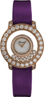 Chopard Happy Diamonds 18K Rose Gold Automatic Clasp Jewel Watch