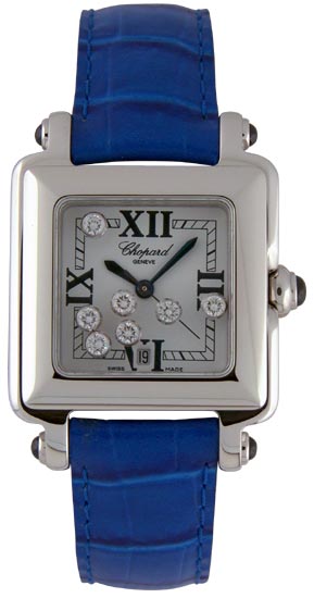 Chopard Happy Sport 27mm Automatic Diamond Accents Stainless Steel Watch