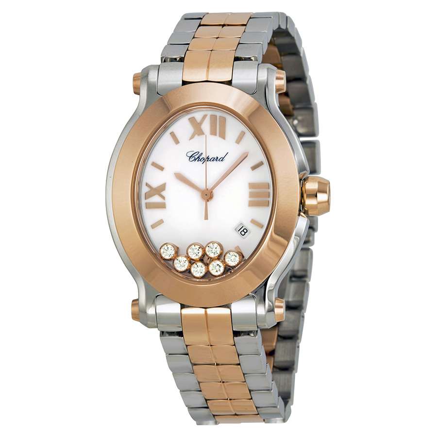 Chopard Happy Sport Ladies Watch with Diamond Dials & Steel Case