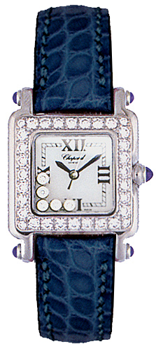 Chopard Happy Sport Stainless Steel Chronograph Watch - Blue Sunray Dial, 27mm