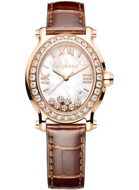 Chopard Happy Sport Swiss Clone 275350-5003 Sparkling Gold Case Automatic ladies Watch