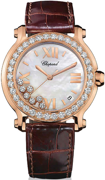 Chopard Happy Sport Swiss Automatic Diamond-Crusted 27mm Chic Watch