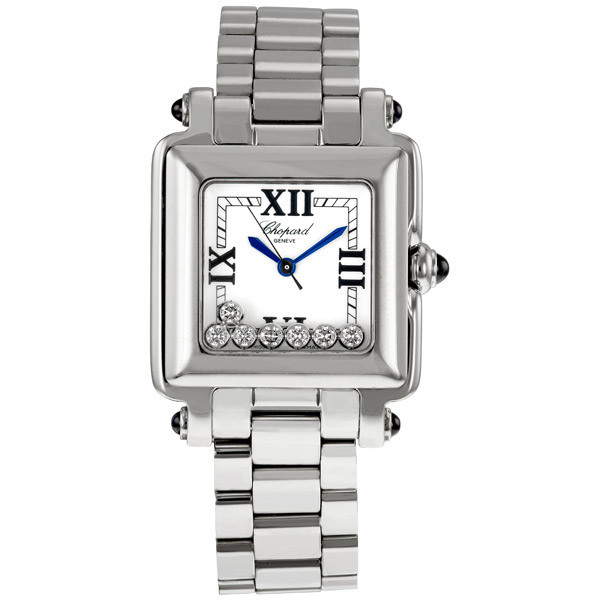 Chopard Happy Sport Automatic White Dial 28mm with 7 Floating Diamond Reps Watch