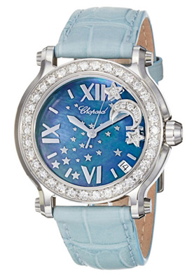 Chopard Happy Sport Lady's Watch - Automatic Gold Tone 27.8mm with Sparkling Bezel