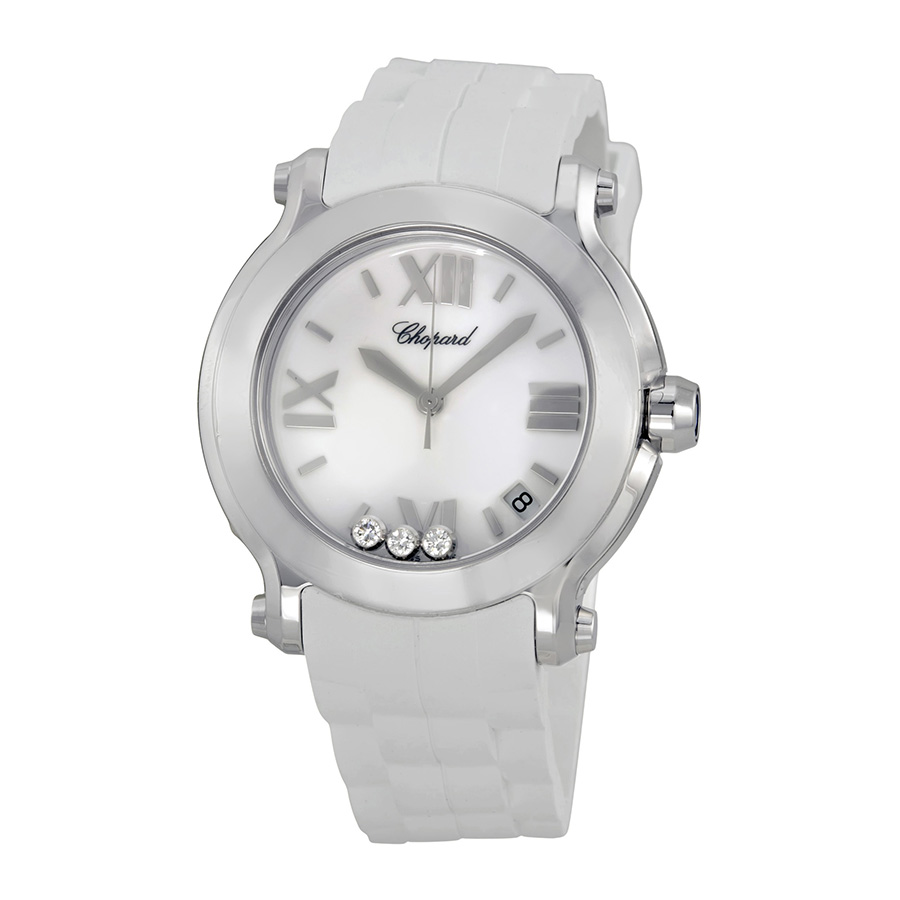 Chopard Happy Sport Quartz Chronograph 27mm Gold-Tone Case Ladies Watch