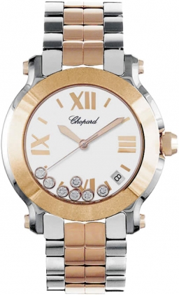 Chopard Happy Sport 278488-9001 Imitation Gold & Diamond Accents Ladies Watch