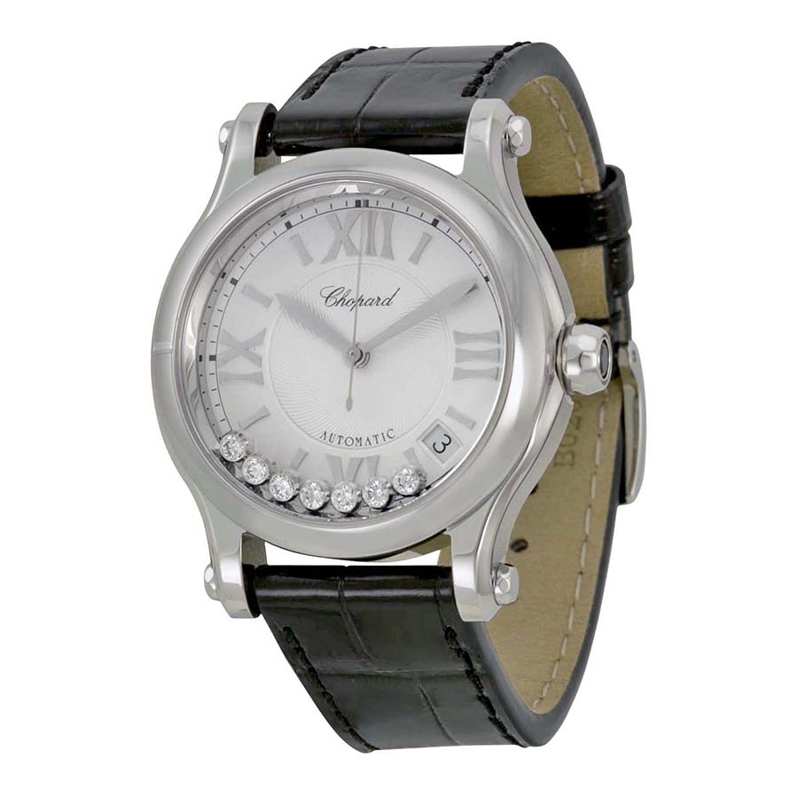 Chopard Happy Sport 278559-3001 Stainless Steel Automatic Gold-Tone Case, Beige Dial, 30M Water Resistant Luxury Watch