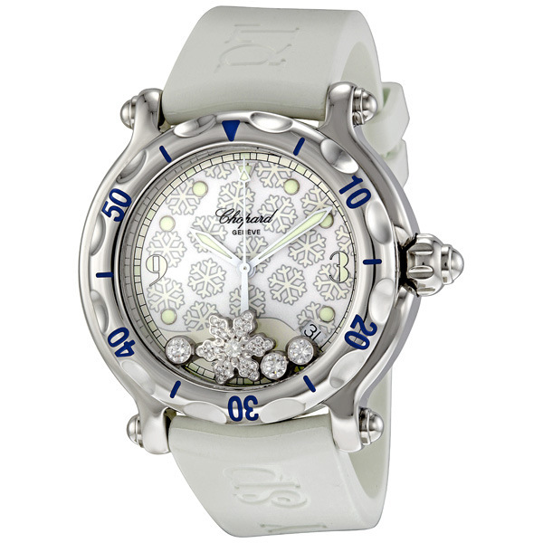 Chopard Happy Sport Floating Diamond White Face Automatic 28mm Watch