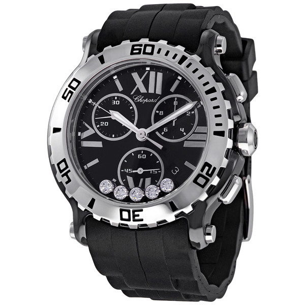 Chopard Happy Sport Automatic 28mm Stainless Steel Jet Black Face Water-Resistant Watch
