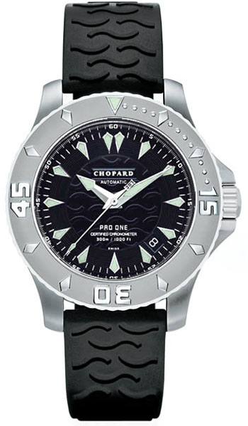 Chopard L.U.C. 8912 Clone Automatic Steel Timepiece with Silver Dial