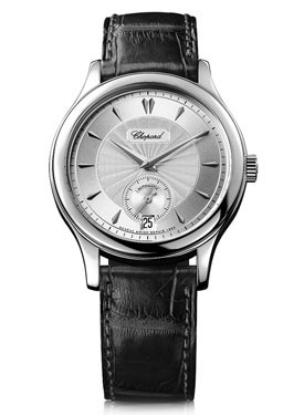 Chopard L.U.C. Classic 161860-1003 Automatic Watch - Polished Stainless Steel, Black Sunray Dial