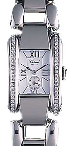 Chopard La Strada Swiss Clone 41mm Automatic Silver Case Jet Black Dial Water Resistant Watch