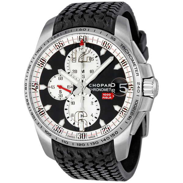 Chopard Mille Miglia Classic V8 Engine Black Face Automatic Water-Resistant Watch