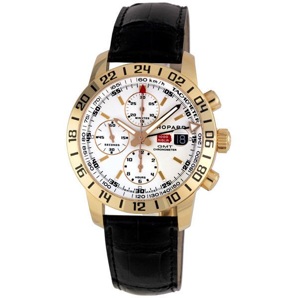 Chopard Mille Miglia Clone 161267-5001 Rose Gold Automatic Watch, Jet Black Face, 42mm Water Resistant