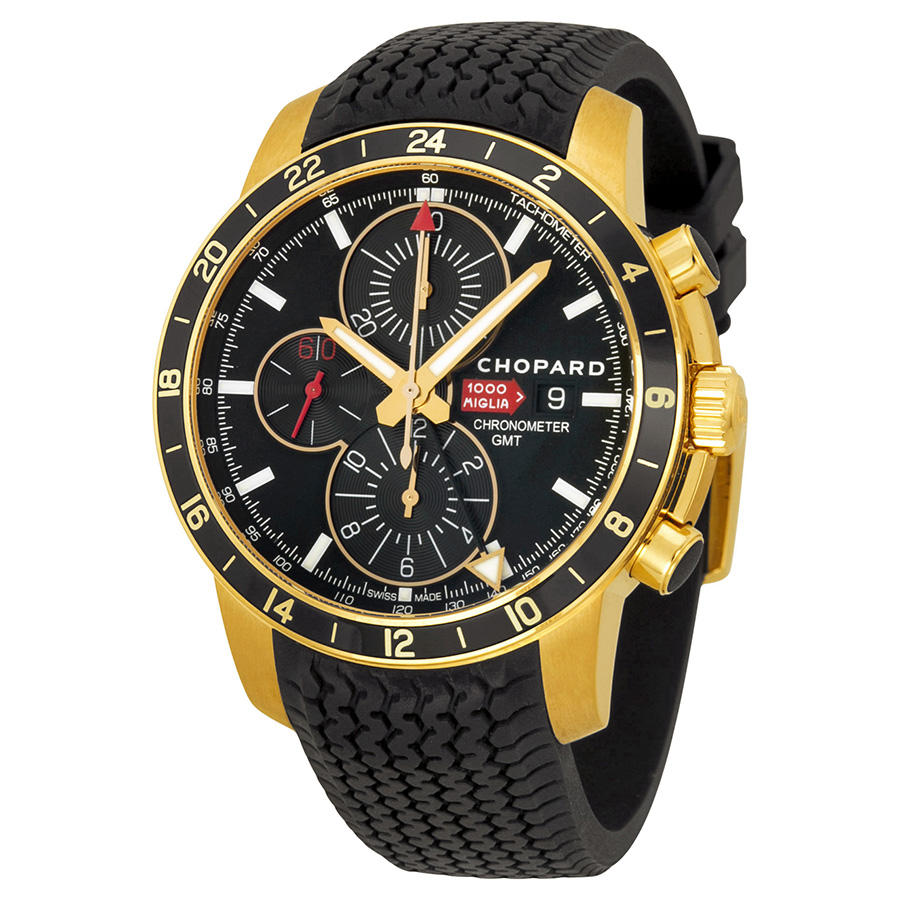 Chopard Mille Miglia Classic Auto Reps - Handcrafted Steel Case - Black Chrome Dial Watch
