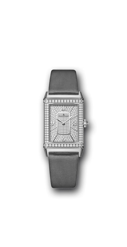 Jaeger LeCoultre Reverso Q3313407 Classic Diamond Bezel Vintage Inspired Watch