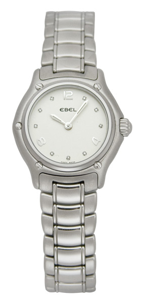 Ebel 1911 9090211-16865P Classic Automatic Steel Black Face Water Resistant Watch
