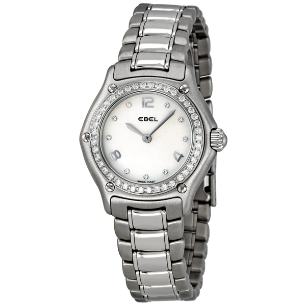 Ebel 1911 Classic Automatic Steel Pilot Watch - Black Face Water Resistant