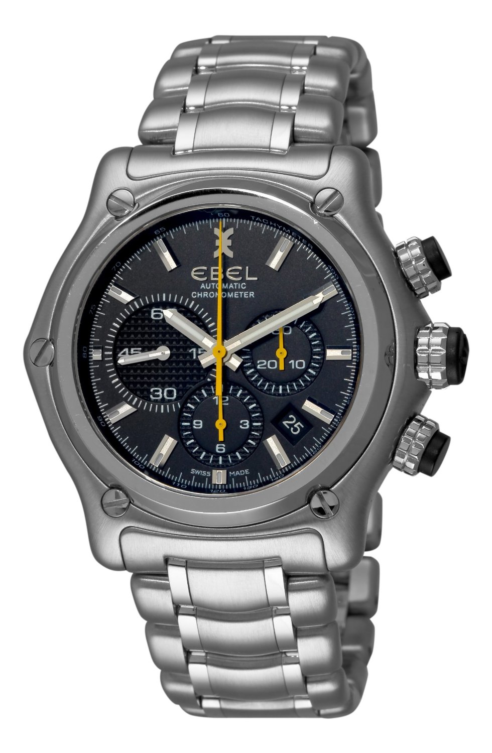 Ebel 1911 Swiss Automatic Classic 41mm Steel Black Face Watch
