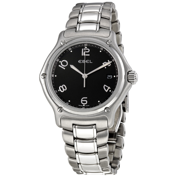 Ebel 1911 Men's Automatic Classic Timepiece - Stainless Steel Case & Brown Leather Band Watch