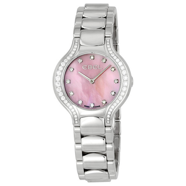 Ebel Beluga 1215858 Clone Stainless Steel Chronograph Automatic Black Face Dive Watch