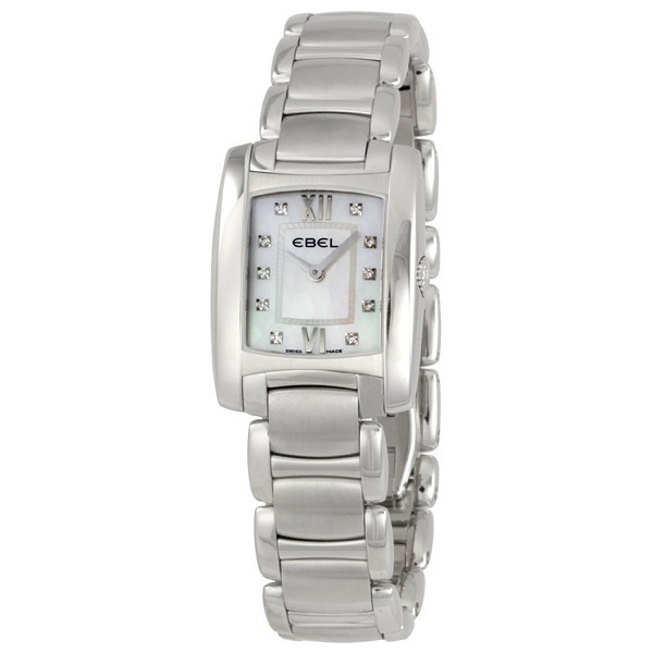 Ebel Brasilia 1215605 - Glamour Gold Steel Ladies Automatic Watch with Black Index Hands