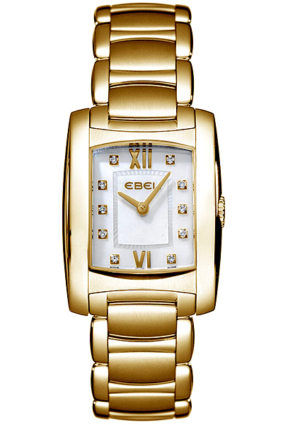 Ebel Brasilia Mother of Pearl Automatic 18K Gold Case Watch