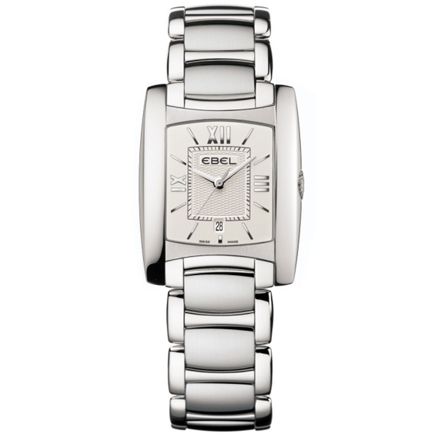 Ebel Brasilia 1215774 Steel Case Automatic Silver Dial Mens Watch