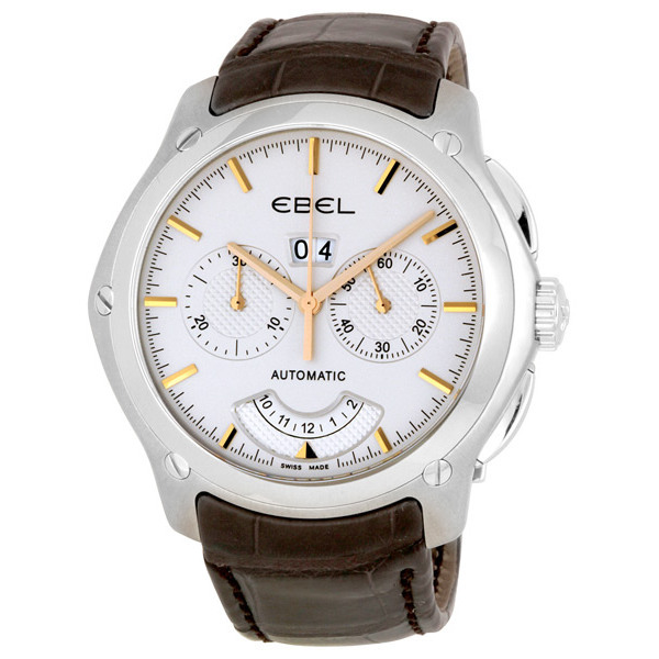 Ebel Classic 1215931 Silver Automatic Timepiece with Jet Black Face