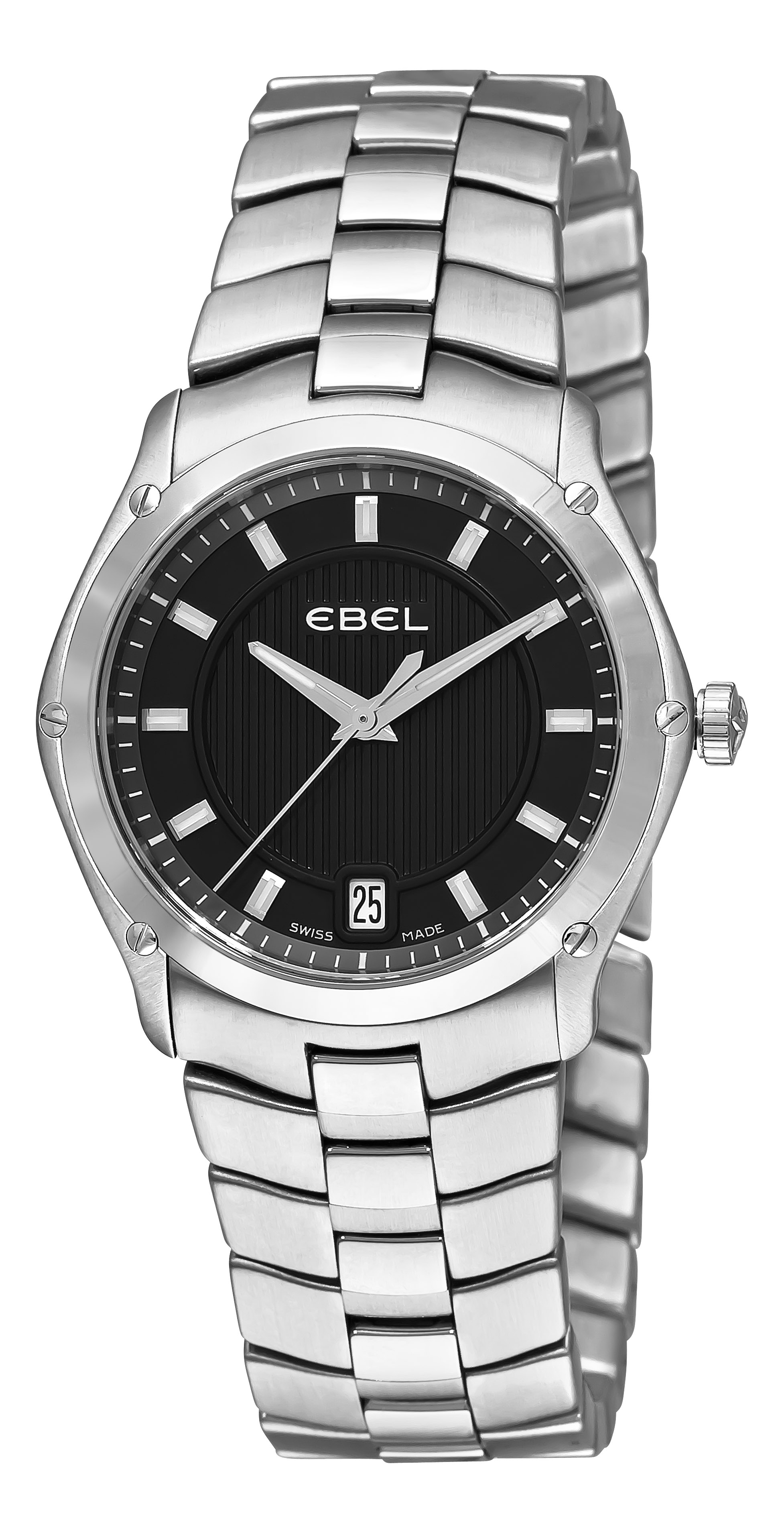 Ebel Classic 1216016 Imitation Automatic Silver Case Black Face Diver Watch