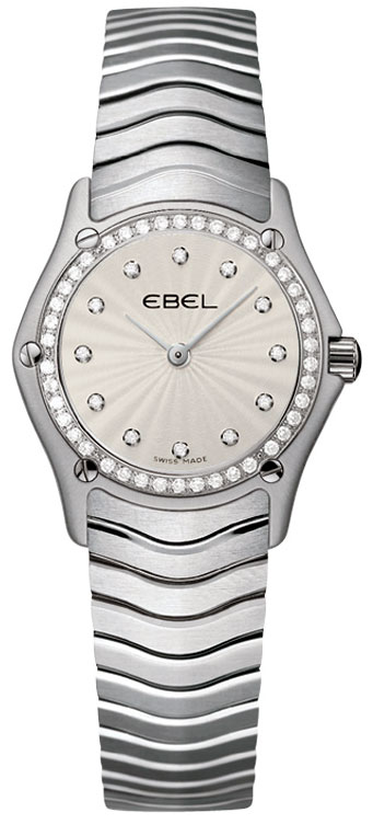 Ebel Classic 9003F14-16925 Lady's Watch: Swiss Clone, Stainless Steel, White Face, 28mm, Elegant Style