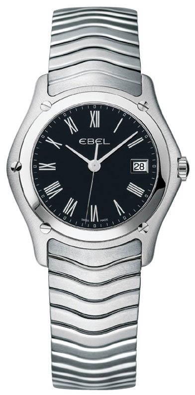 Ebel Classic 9257F21-5125 Timepiece: Swiss Quartz, Silver Case, Black Face, 40mm