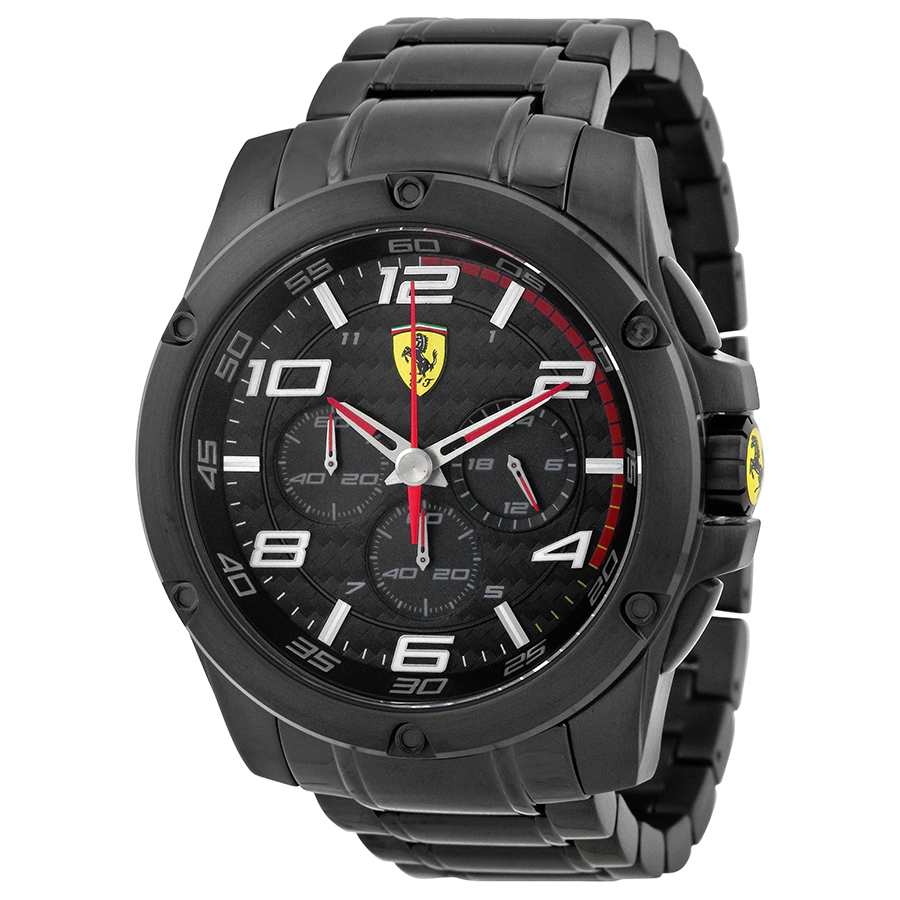 Ferrari Replica Chronograph Black Face Automatic 43mm Water-Resistant Watch