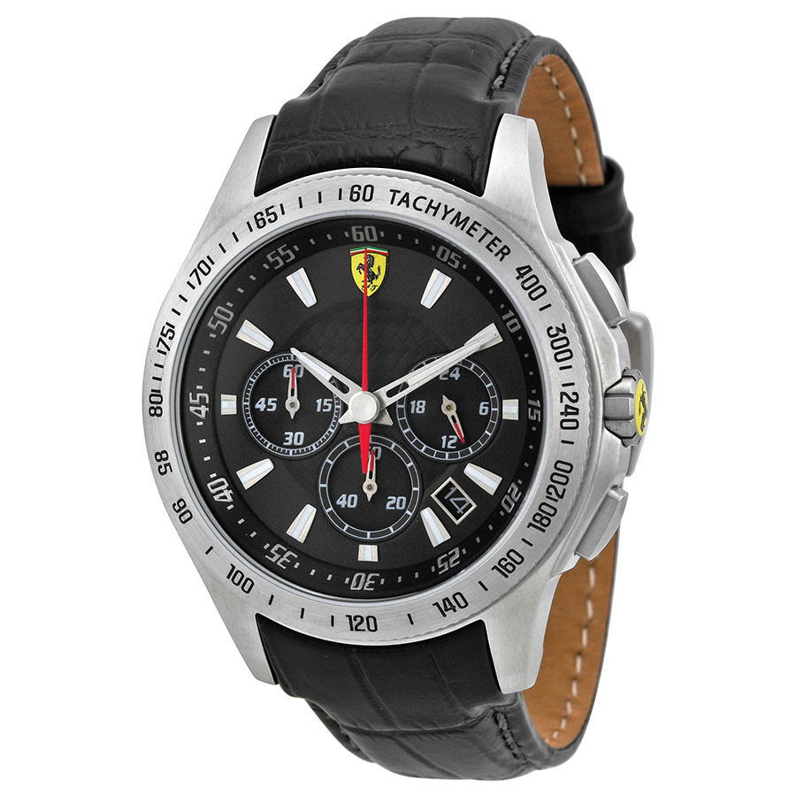 Ferrari Homage Black Chronograph Automatic Replica Watch