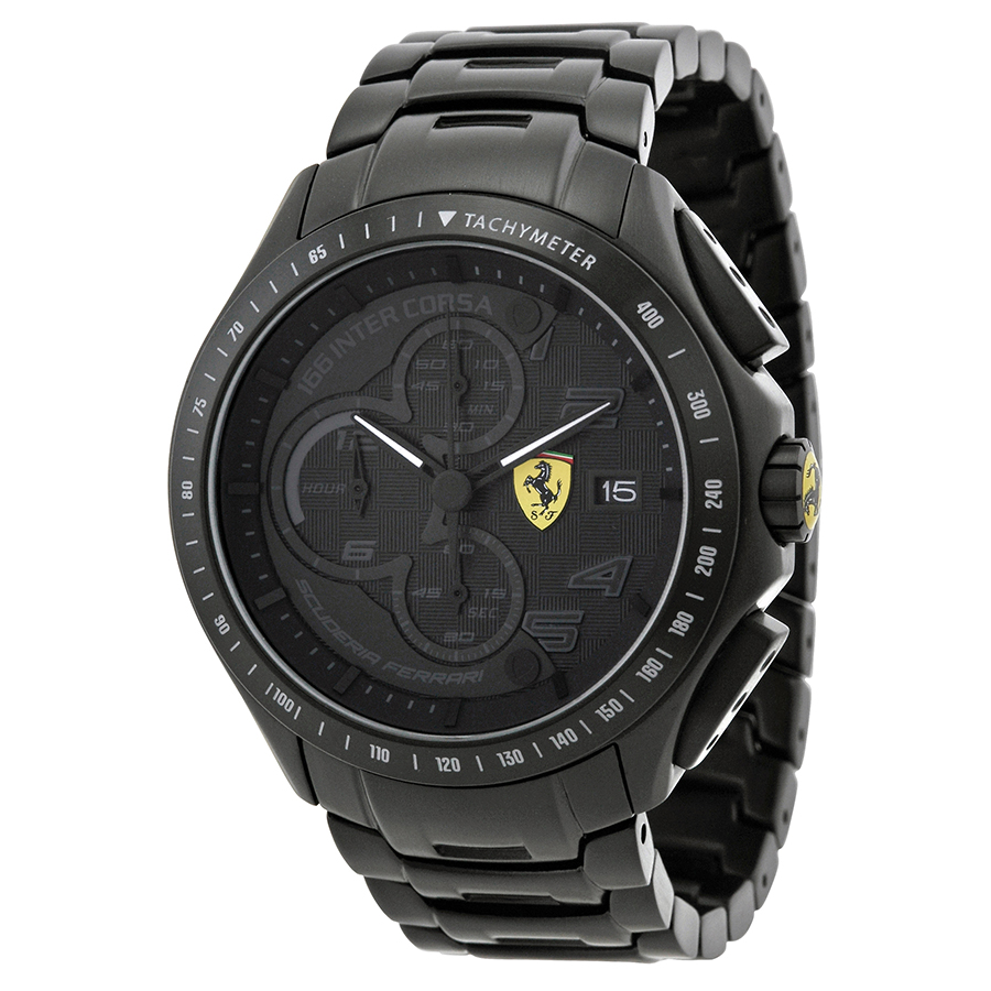 Ferrari Homage Tourbillon 830087 Carbon Case Black Dial Replica Watch