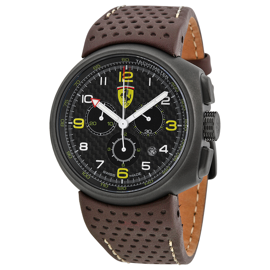 Ferrari F1 Homage Chronograph Gunmetal Case Black Dial Men's Watch