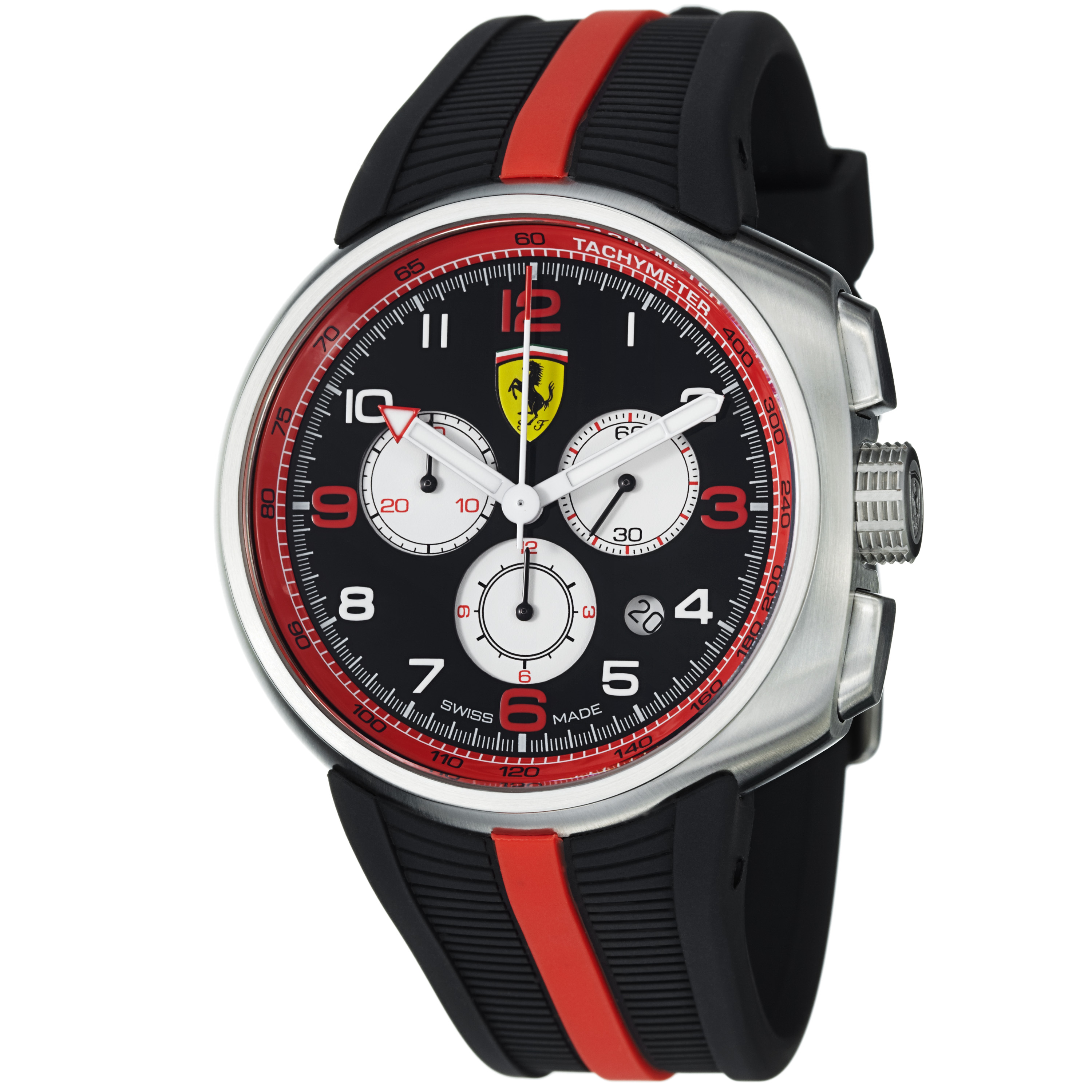 Ferrari FE-10 Clone Automatic Carbon Case Jet Black Dial Watch