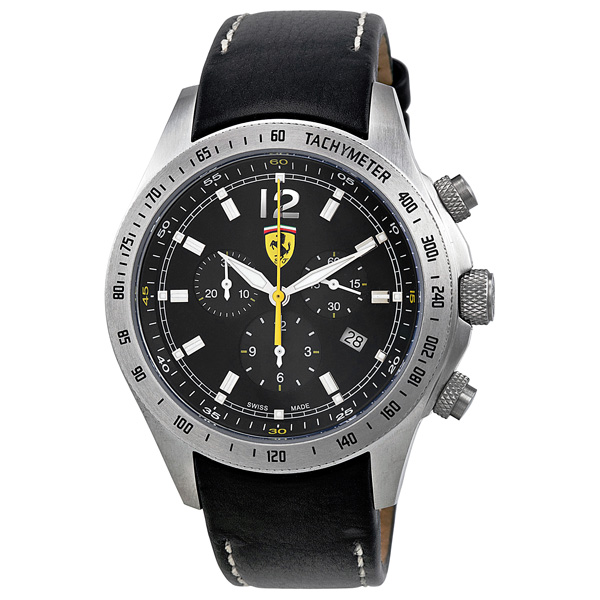 Ferrari Scuderia Homage Automatic Carbon Case Black Dial Watch
